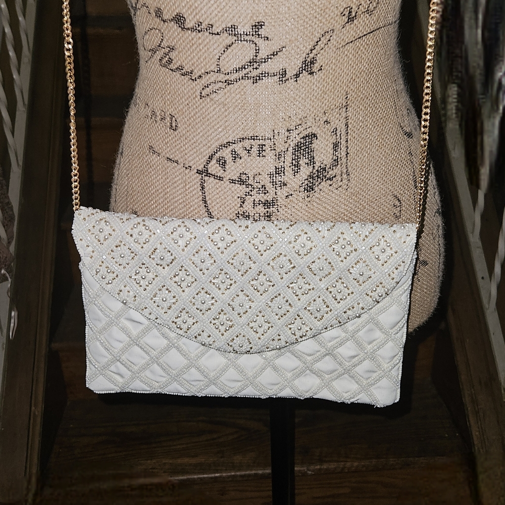 Bridal beaded purse